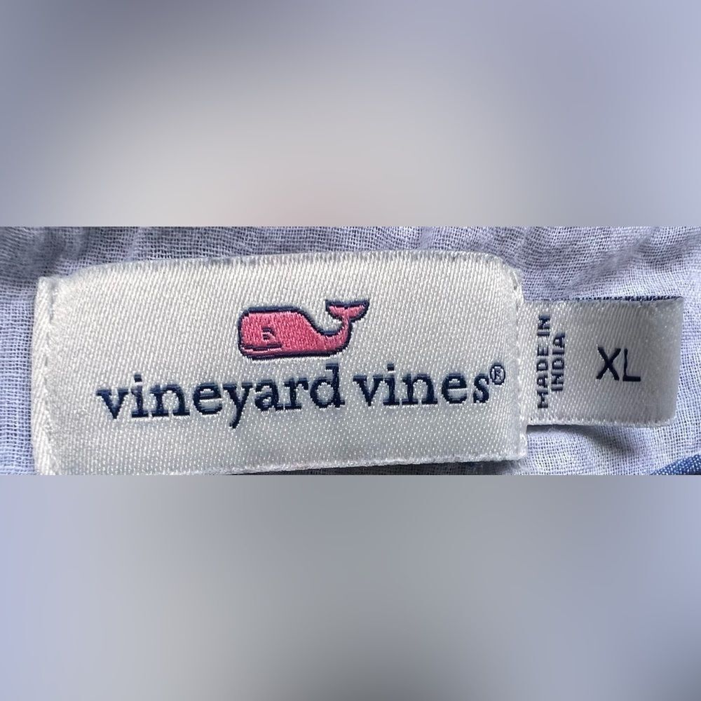 Vineyard Vines Sleeveless Yarn Dye Stripe Embroidered Relaxed Shift Dress. XL. - Picture 9 of 10